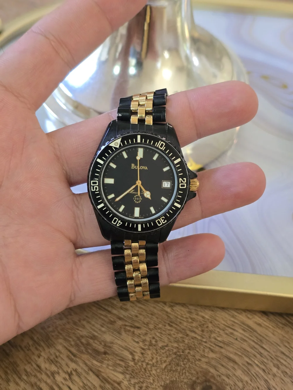 Bulova wristwatch black
